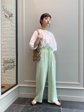 Kaori Sekiguchiさん(レディース・156cm)の夏コーディネート