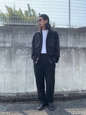 「abahouse」｜「アイテム（ハンチング/ベレー帽）」を使った、Keigoさん（メンズ・180cm）の春コーディネート