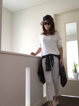 「ICB（アイシービー）のアイテム（トップス）」を使った、akiharuさん（レディース・161cm）の秋コーディネート