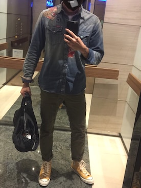 「HYSTERIC GLAMOUR（ヒステリックグラマー）のアイテム」を使った、@manさん（メンズ・180cm）の春コーディネート