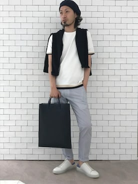 「TUSTING（タスティング）のアイテム」を使った、MURAさん（メンズ・167cm）の夏コーディネート