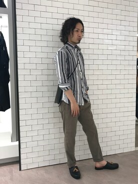 「TUSTING（タスティング）のアイテム」を使った、MURAさん（メンズ・167cm）の夏コーディネート