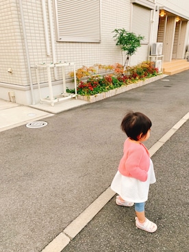 「1歳半」｜「アイテム（ワンピース/ドレス）」を使った、⁑ＥＮＡ☺︎⁑さん（キッズ・80cm）の秋コーディネート