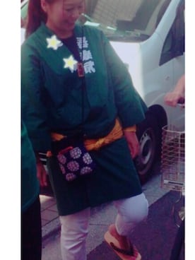「祭り」｜「アイテム（その他）」を使った、tanaminさん（レディース・167cm）の秋コーディネート