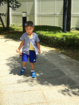 「SM2（エスエムツー）のアイテム（パンツ）」を使った、R&Tさん（キッズ・90cm）の夏コーディネート
