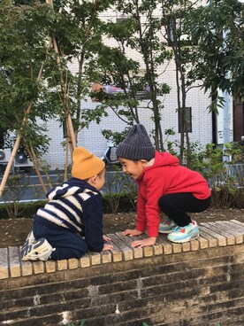 「Rodeo Crowns KIDS（ロデオクラウンズ　キッズ）のアイテム」を使った、R&Tさん（キッズ・110cm）の秋コーディネート