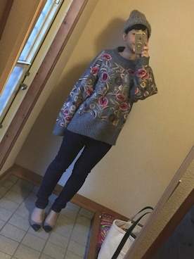 記録係さん(レディース・160cm)の冬コーディネート