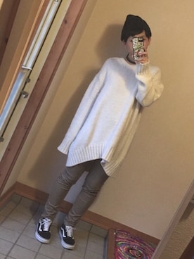 「チョーカー」｜「アイテム（ステンカラーコート）」を使った、記録係さん（レディース・160cm）の春コーディネート