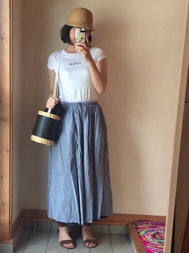 「31度」｜記録係さん（レディース・160cm）の夏コーディネート