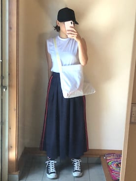 記録係さん(レディース・160cm)の夏コーディネート