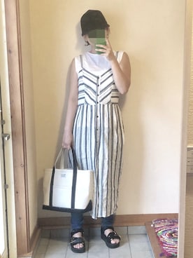 「amorous insense（アモラスインセンス）のアイテム」を使った、記録係さん（レディース・160cm）の夏コーディネート