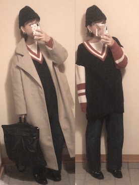 記録係さん(レディース・160cm)の冬コーディネート