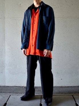 「YSTRDY's TMRRW（イエスタデイズトゥモロー）のアイテム（パンツ）」を使った、せぶみさん（メンズ・167cm）の秋コーディネート