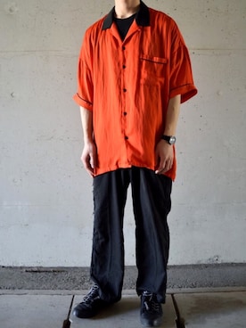 「YSTRDY's TMRRW（イエスタデイズトゥモロー）のアイテム（パンツ）」を使った、せぶみさん（メンズ・167cm）の秋コーディネート