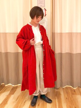 その他パンツを使った 赤いワンピース のレディース人気ファッションコーディネート Wear