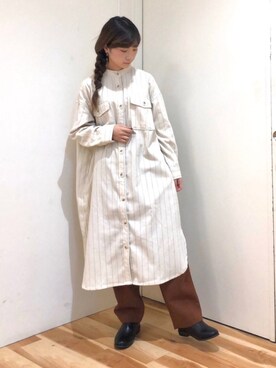 みやもとなのこさん（レディース・153cm）の冬コーディネート