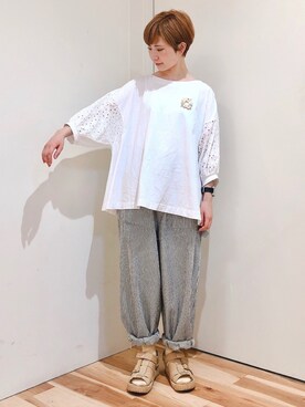 みやもとなのこさん（レディース・153cm）の夏コーディネート