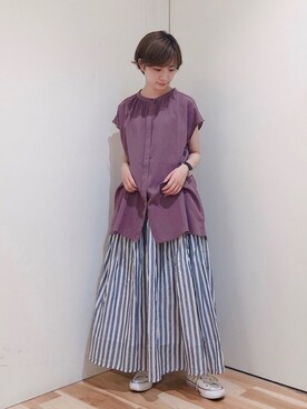 みやもとなのこさん（レディース・153cm）の夏コーディネート