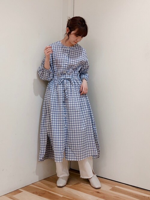 Sm2 Keittio ゆめタウン東広島みやもとなのこさんのシャツワンピースを使ったコーディネート Zozotown