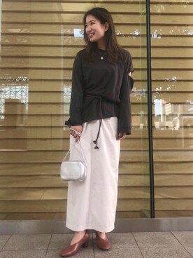 Mizuki Sakaguchiさん（レディース・161cm）の秋コーディネート