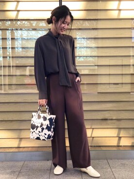 Mizuki Sakaguchiさん(レディース・161cm)の秋コーディネート