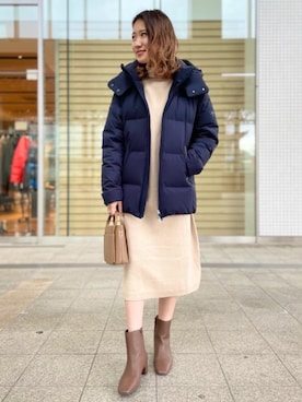 「DESCENTE ALLTERRAIN（デサント　オルテライン）のアイテム（ジャケット/アウター）」を使った、Mizuki Sakaguchiさん（レディース・161cm）の冬コーディネート