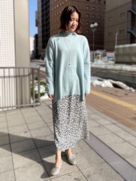 Mizuki Sakaguchiさん（レディース・161cm）の冬コーディネート