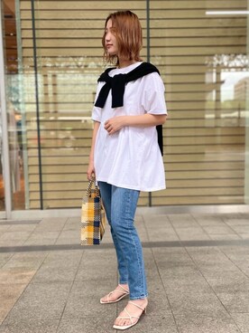 「OJO DE MEX（オホデメックス）のアイテム」を使った、Mizuki Sakaguchiさん（レディース・161cm）の春コーディネート