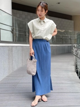 Mizuki Sakaguchiさん（レディース・161cm）の夏コーディネート