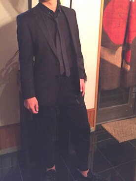 「HUGO BOSS（ヒューゴボス）のアイテム（テーラードジャケット）」を使った、ざぶさん（メンズ・177cm）の冬コーディネート