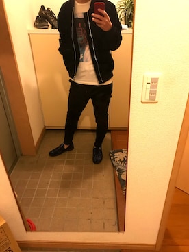 「HUGO BOSS（ヒューゴボス）のアイテム（ブルゾン）」を使った、ざぶさん（メンズ・177cm）の冬コーディネート