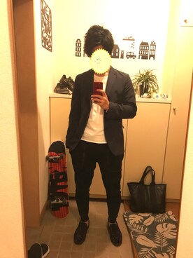 「HUGO BOSS（ヒューゴボス）のアイテム（テーラードジャケット）」を使った、ざぶさん（メンズ・177cm）の春コーディネート