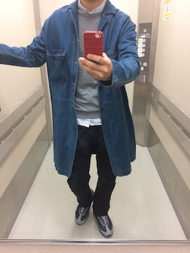 「Levi's RED（リーバイスレッド）のアイテム（その他アウター）」を使った、まいけるさん（メンズ・177cm）の春コーディネート