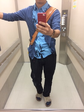 「BEAMS（ビームス）の▲BIRKENSTOCK / ZURICH SUEDE（サンダル）」を使った、まいけるさん（メンズ・177cm）の夏コーディネート