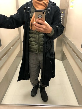 「Paul Smith（ポールスミス）のアイテム（ダッフルコート）」を使った、まいけるさん（メンズ・177cm）の冬コーディネート