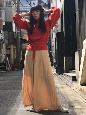 「エクラン」｜ハラグチリナさん（レディース・157cm）の春コーディネート