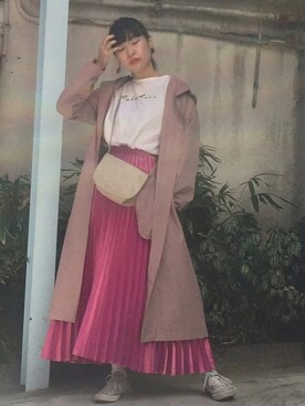 「平成最後のWEARISTAセンバツ」｜「アイテム（その他）」を使った、ハラグチリナさん（レディース・157cm）の春コーディネート