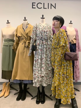 「エクラン」｜ハラグチリナさん（レディース・157cm）の夏コーディネート