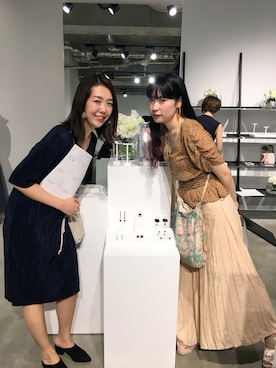 「エクラン」｜ハラグチリナさん（レディース・157cm）の夏コーディネート