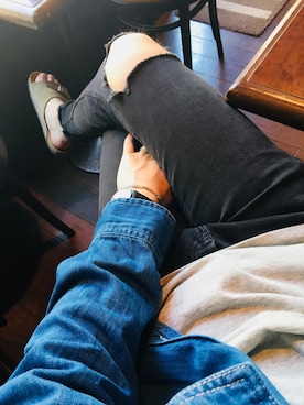 「Billiken（ビリケン）のアイテム」を使った、ショウへーさん（メンズ・182cm）の春コーディネート