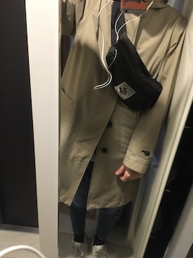 「THE NORTH FACE（ザノースフェイス）のアイテム（ミリタリージャケット）」を使った、ショウへーさん（メンズ・182cm）の春コーディネート