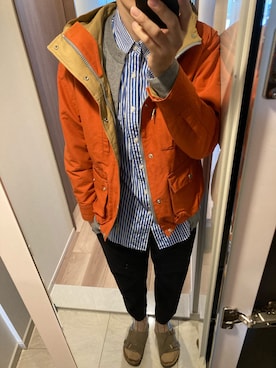 「JOHN SMEDLEY（ジョンスメドレー）のアイテム（パンツ）」を使った、ショウへーさん（メンズ・182cm）の春コーディネート