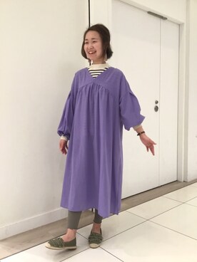 「オリエンタルトラフィック」｜「アイテム（スリッポン）」を使った、WAラゾーナ川崎プラザ店さん（レディース・163cm）の春コーディネート