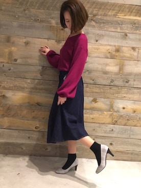 「ソックス×パンプス」｜WAラゾーナ川崎プラザ店さん（レディース・163cm）の春コーディネート