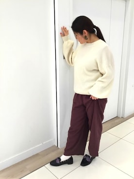 「ORiental TRaffic（オリエンタルトラフィック）のアイテム（ローファー）」を使った、WAラゾーナ川崎プラザ店さん（レディース・163cm）の春コーディネート