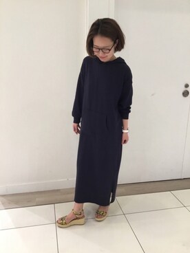「Samansa Mos2 blue（サマンサモスモスブルー）のアイテム（ワンピース/ドレス）」を使った、WAラゾーナ川崎プラザ店さん（レディース・163cm）の春コーディネート