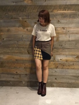 「RETRO GIRL（レトロガール）のアイテム」を使った、WAラゾーナ川崎プラザ店さん（レディース・163cm）の秋コーディネート