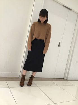 「WA ORiental TRaffic（ダブルエーオリエンタルトラフィック）のアイテム（ブーツ）」を使った、WAラゾーナ川崎プラザ店さん（レディース・158cm）の秋コーディネート
