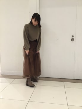 「WA ORiental TRaffic（ダブルエーオリエンタルトラフィック）のアイテム（ブーツ）」を使った、WAラゾーナ川崎プラザ店さん（レディース・158cm）の秋コーディネート