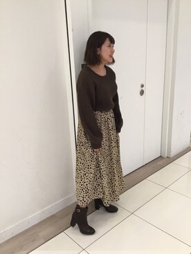 WAラゾーナ川崎プラザ店さん（レディース・163cm）の冬コーディネート